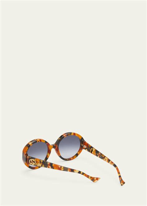 gucci round havana sunglasses